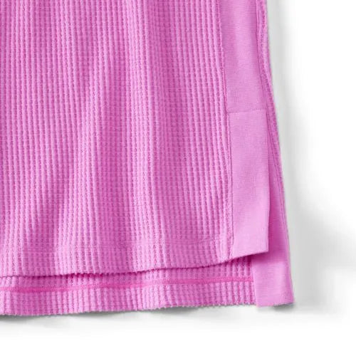 Women's Long Sleeve Waffle Cowl Neck Tunic