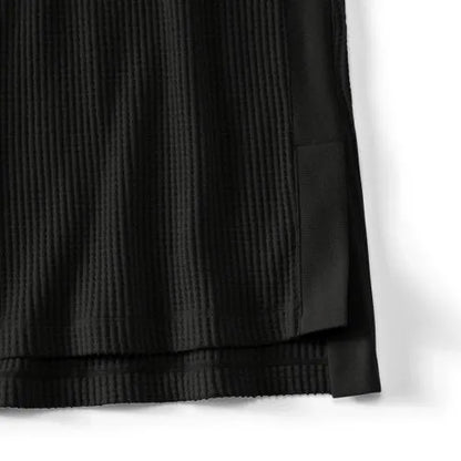 Women's Long Sleeve Waffle Cowl Neck Tunic
