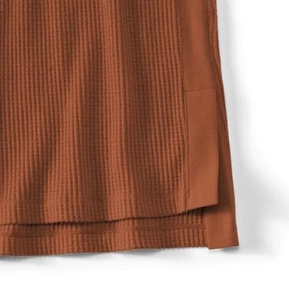 Women's Long Sleeve Waffle Cowl Neck Tunic
