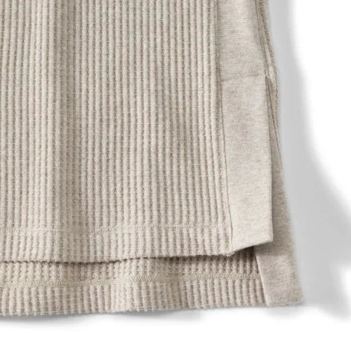 Women's Long Sleeve Waffle Cowl Neck Tunic