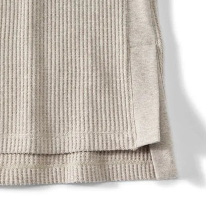 Women's Long Sleeve Waffle Cowl Neck Tunic