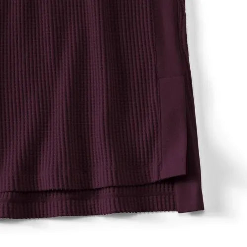 Women's Long Sleeve Waffle Cowl Neck Tunic