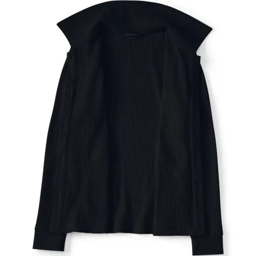 Women's Long Sleeve Waffle Collared Shacket