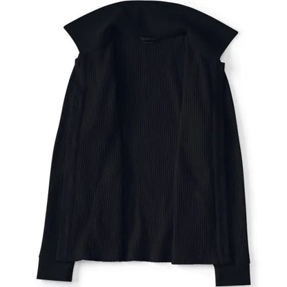 Women's Long Sleeve Waffle Collared Shacket