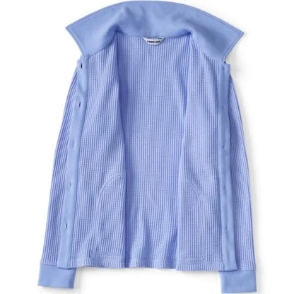 Women's Long Sleeve Waffle Collared Shacket