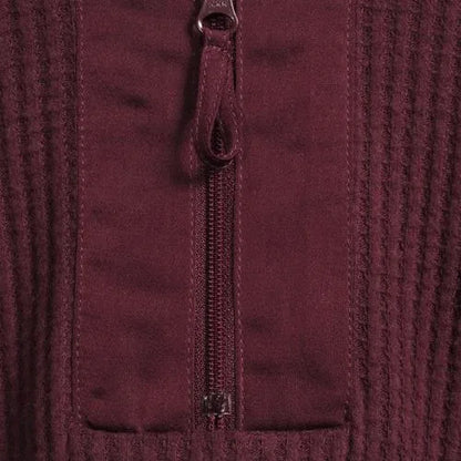 Women's Long Sleeve Waffle Quarter Zip Pullover