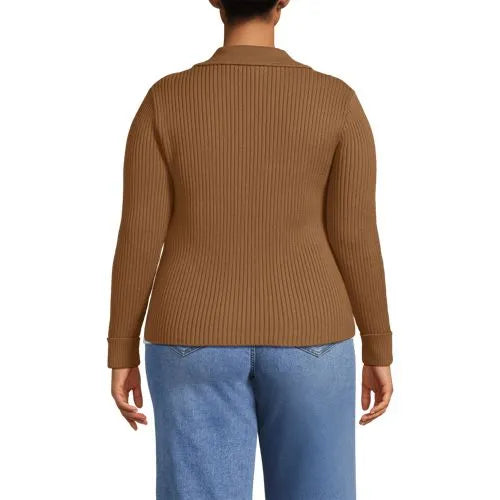 Women's Drifter Ribbed Collared Blazer Sweater