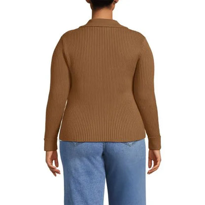 Women's Drifter Ribbed Collared Blazer Sweater