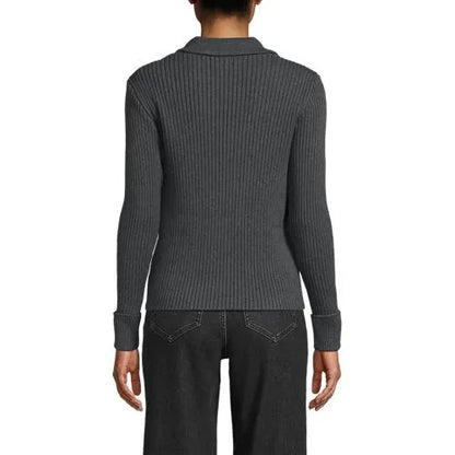 Women's Drifter Ribbed Collared Blazer Sweater