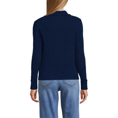 Women's Drifter Ribbed Collared Blazer Sweater