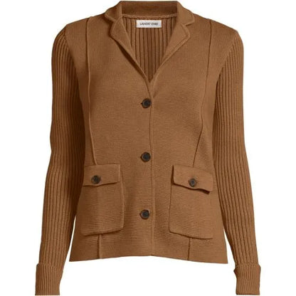 Women's Drifter Ribbed Collared Blazer Sweater