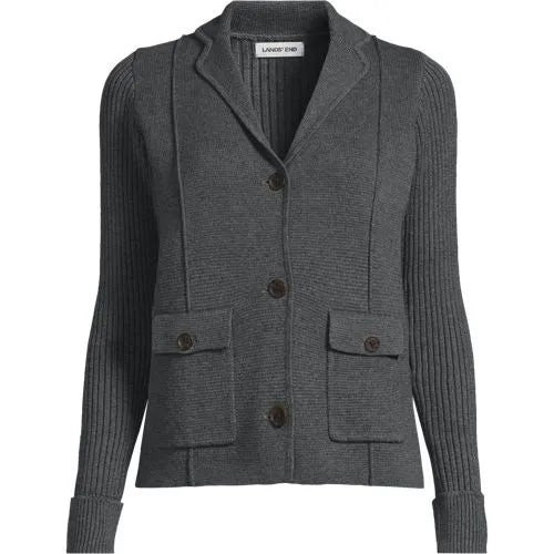 Women's Drifter Ribbed Collared Blazer Sweater