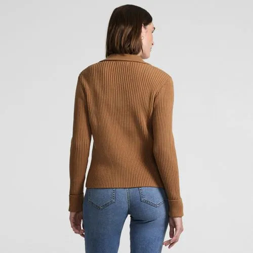 Women's Drifter Ribbed Collared Blazer Sweater