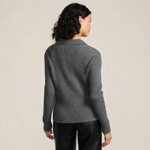 Women's Drifter Ribbed Collared Blazer Sweater