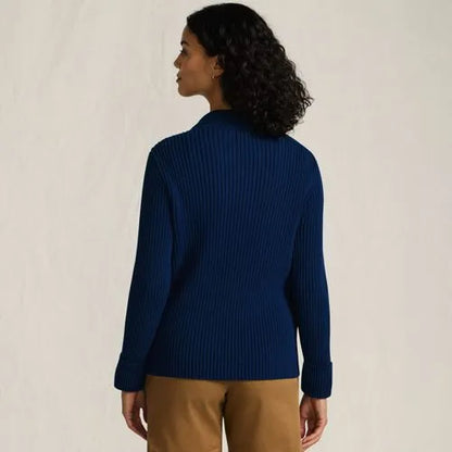 Women's Drifter Ribbed Collared Blazer Sweater