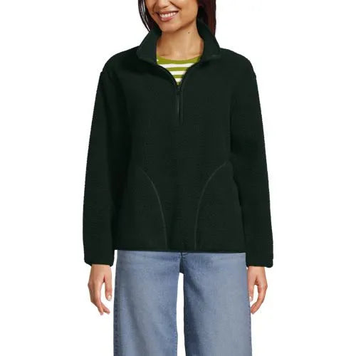 Women's Half Zip Cozy Sherpa Fleece Pullover