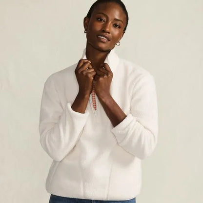 Women's Half Zip Cozy Sherpa Fleece Pullover