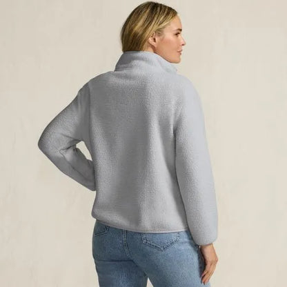 Women's Half Zip Cozy Sherpa Fleece Pullover