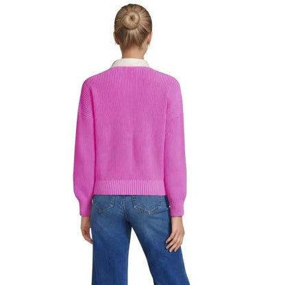 Women's Drifter Rugby with Woven Collar Sweater