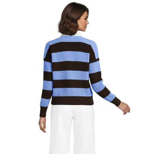Women's Drifter Rugby with Woven Collar Sweater