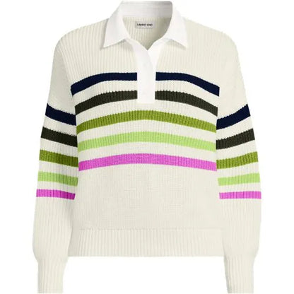 Women's Drifter Rugby with Woven Collar Sweater