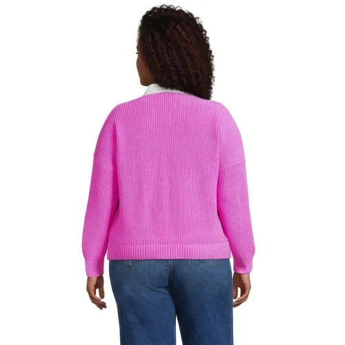 Women's Drifter Rugby with Woven Collar Sweater
