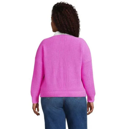 Women's Drifter Rugby with Woven Collar Sweater