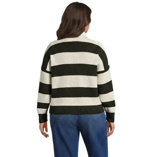 Women's Drifter Rugby with Woven Collar Sweater