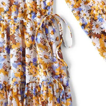 Women's Chiffon Above the Knee Adjustable Dress