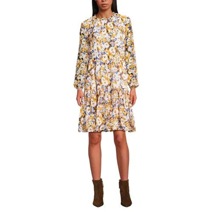 Women's Chiffon Above the Knee Adjustable Dress