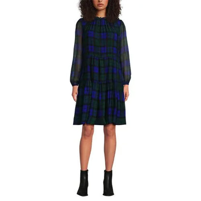 Women's Chiffon Above the Knee Adjustable Dress