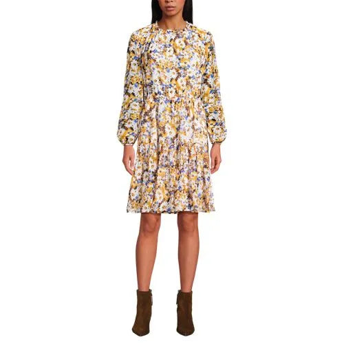 Women's Chiffon Above the Knee Adjustable Dress