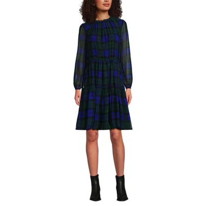Women's Chiffon Above the Knee Adjustable Dress