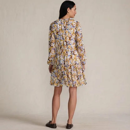 Women's Chiffon Above the Knee Adjustable Dress