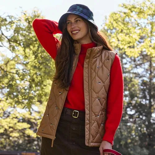 Women's Print FeatherFree Quilted Insulated Vest
