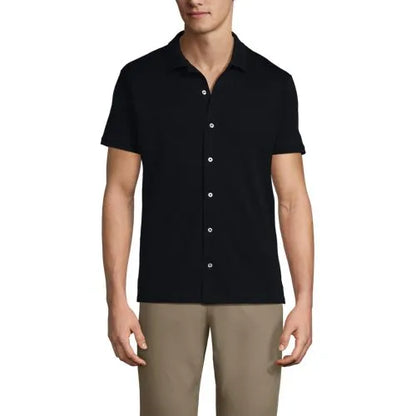 Men's Supima Short Sleeve Button Front Shirt