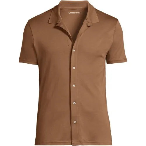 Men's Supima Short Sleeve Button Front Shirt