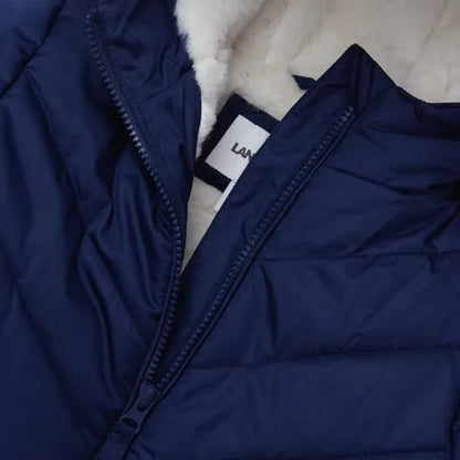 Girls Water Resistant Velour Parka