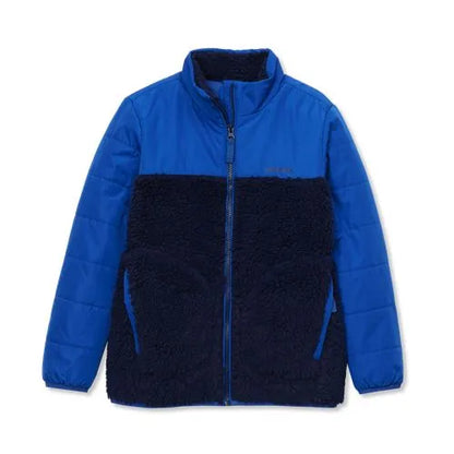 Kids Water Resistant Mixed Media Insulated Jacket