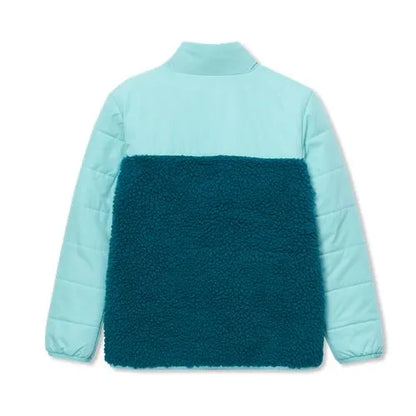 Kids Water Resistant Mixed Media Insulated Jacket