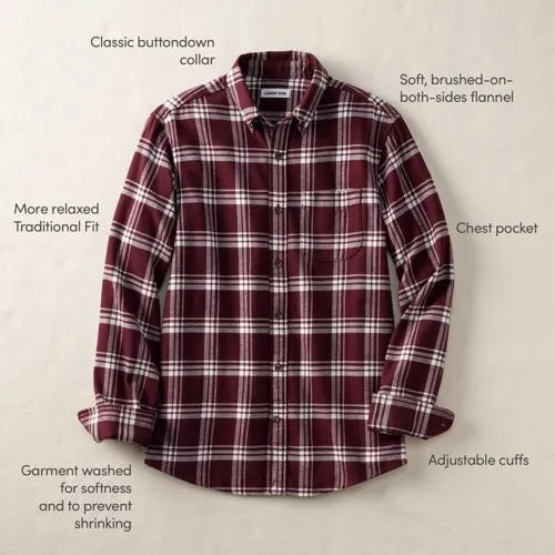 Men's Long Sleeve Flagship Flannel Shirt