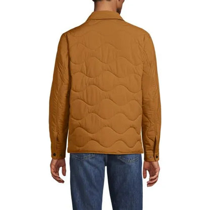 Men's Quilted Insulated Shirt Jacket