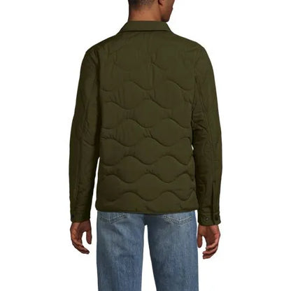 Men's Quilted Insulated Shirt Jacket