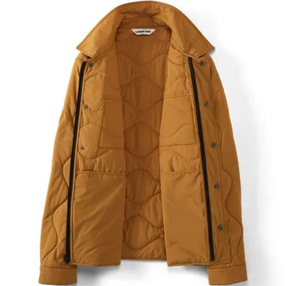 Men's Quilted Insulated Shirt Jacket