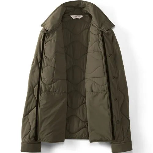 Men's Quilted Insulated Shirt Jacket