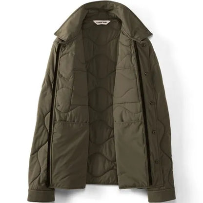 Men's Quilted Insulated Shirt Jacket