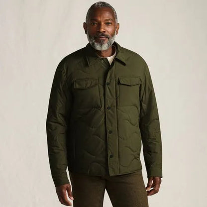 Men's Quilted Insulated Shirt Jacket