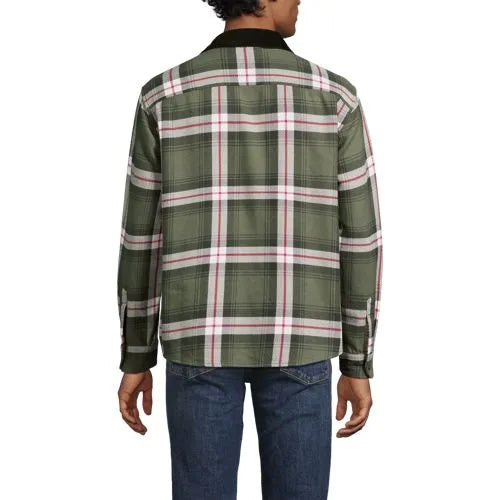 Men's Authentic Flannel Shirt with Corduroy Collar