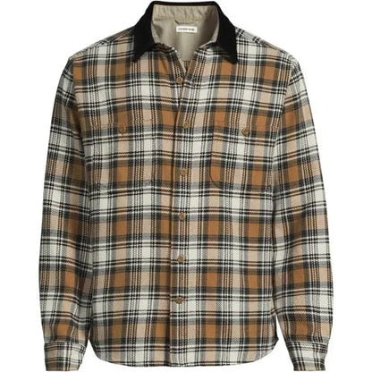 Men's Authentic Flannel Shirt with Corduroy Collar