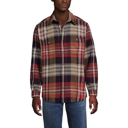 Men's Long Sleeve Authentic Flannel Shirt